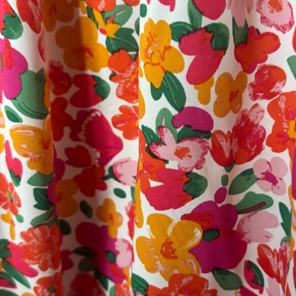 Floral Back Tie Puff Sleeve Dress - originally 20  AT LOWEST RECOMMENDED LISTING - Picture 3 of 6